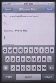 iPhone Mail Compose