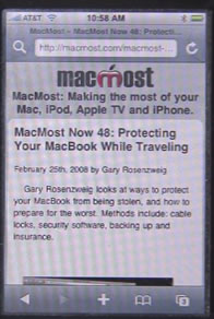 iPhone Safari