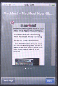 iPhone Safari Pages